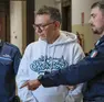 Agatino Privitera in Tribunale a Trieste (foto Andrea Lasorte)