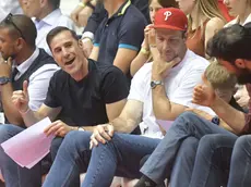 Matiasic e (con il cappellino rosso) il nuovo presidente Connor Barwin