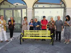 L’inaugurazione della panchina Foto A. Simcic / Tibaldi