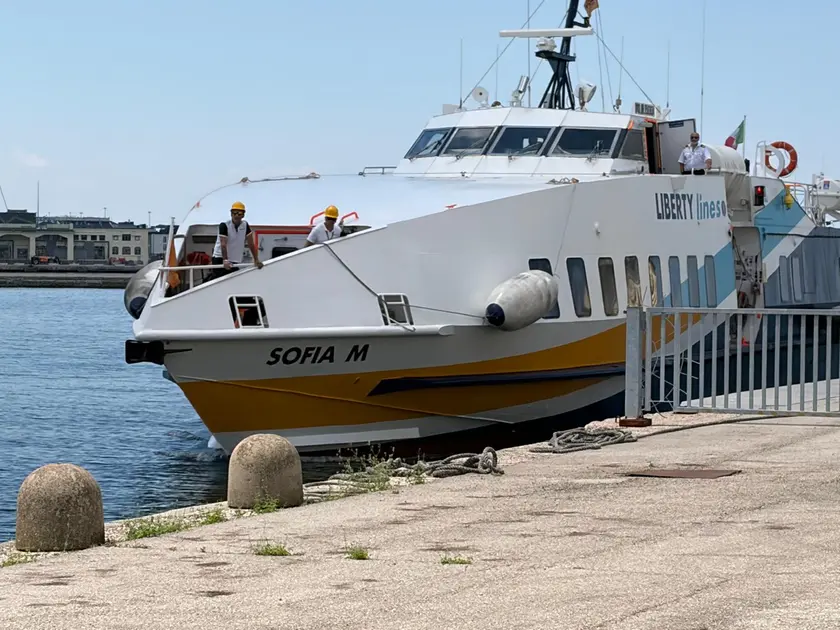Sofia M della Liberty Lines alla Stazione Marittima