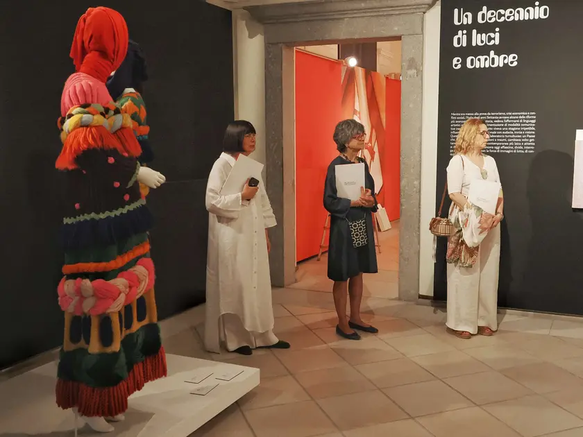 Sgubin, Cerutti e Alessio-Vernì durante la preview della mostra a Palazzo Attems Foto Simcic/Tibaldi