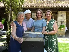 Gabriella Fiorencis e Villiano Bossi insieme a Federica Alessio e la madre Aurora Foto Bruni