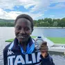 Nouracham Zakaria Abakar (CMM Nazario Sauro) con la medaglia d’argento europea
