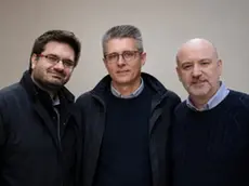 Paolo Fornasiero con Tiziano Montini e Federico Rosei