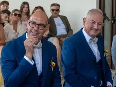 Un momento della cerimonia. Foto Petrussi