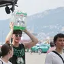 Scorta d'acqua contro il grande caldo a Trieste (Lasorte)