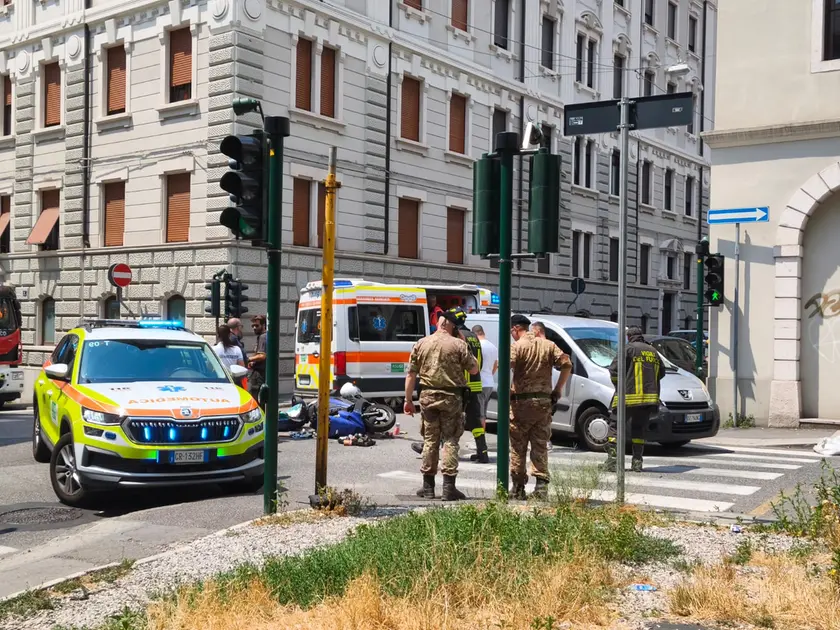 I soccorsi in via Udine