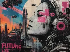 La fantascienza in stile street art secondo l’AI