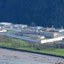 Una vista dall’alto del carcere di Tolmezzo, che dal 1999 al 2026 ha ospitato anche detenuti al 41 bis