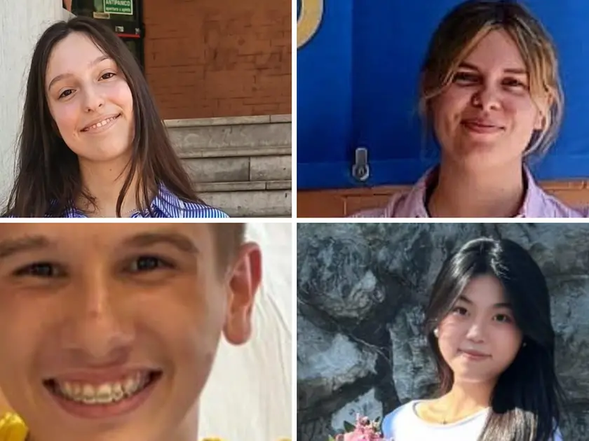 Dall'alto in senso orario: Diana Vaccaro, Desiree Germani, Liu Jia Meng Gioia e Fabio Cocetta