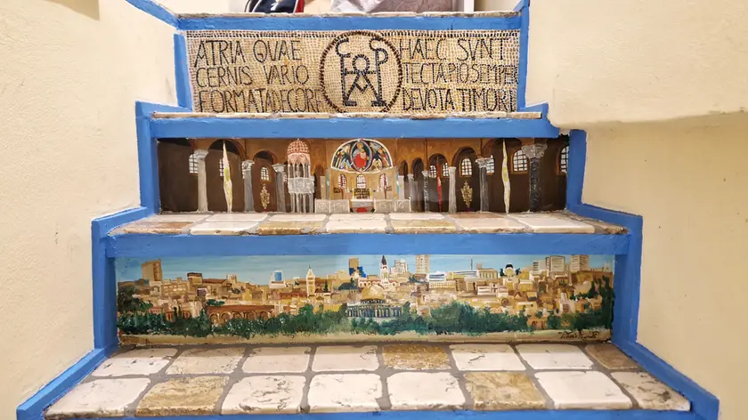 Alcuni dettagli della scalinata