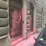 La sede di Casa Pound imbrattata
