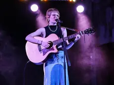 La cantante triestina Angela Cotterle sul palco