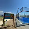 Il campo da padel in spiaggia Sabbiadoro