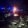 Il luogo dello schianto mortale