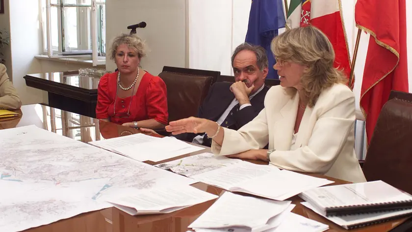 Da destra Marina Monassi nella sede dell’Autorità portuale in una foto d’archivio