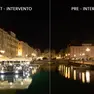 Il confronto tra la nuova illuminazione e quella attuale