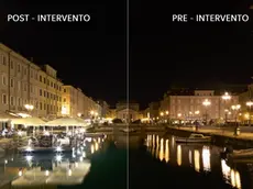 Il confronto tra la nuova illuminazione e quella attuale