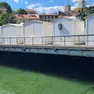 Il ponte pedonale sulla Fiumara a Fiume