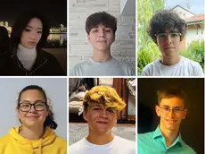 Dall'alto a sinistra in senso orario: Zhang Xin Yue, Lorenzo Taccarelli, Leonardo Cafà, Lejla Basic, Danis Sejdinovic, Gianluca Rainis, Andrea Braida e Giorgia Calligaris