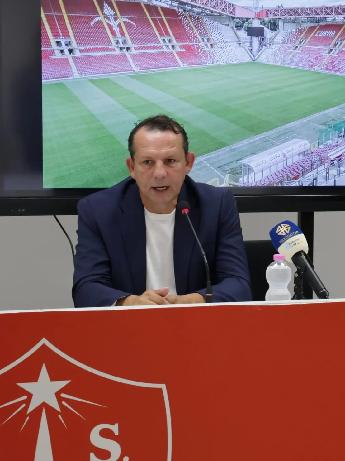 Delli Carri e D'Aniello in conferenza stampa (Lasorte)