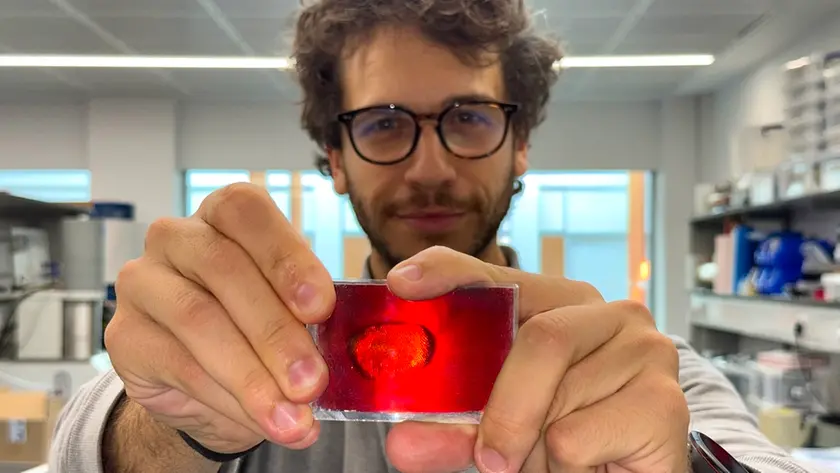 Sasso mostra il materiale oggetto della sua ricerca
