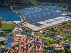 Le saline di Ston in una foto dell'ente croato per il turismo