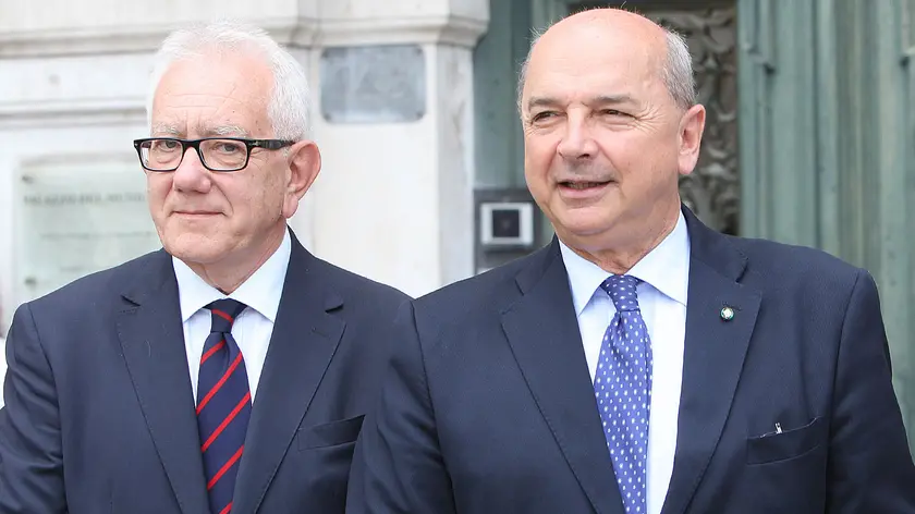 L'assessore Giorgio Rossi con il sindaco Roberto Dipiazza (foto Andrea Lasorte)