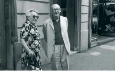 Alma Morpurgo con il cugino Giorgio Voghera