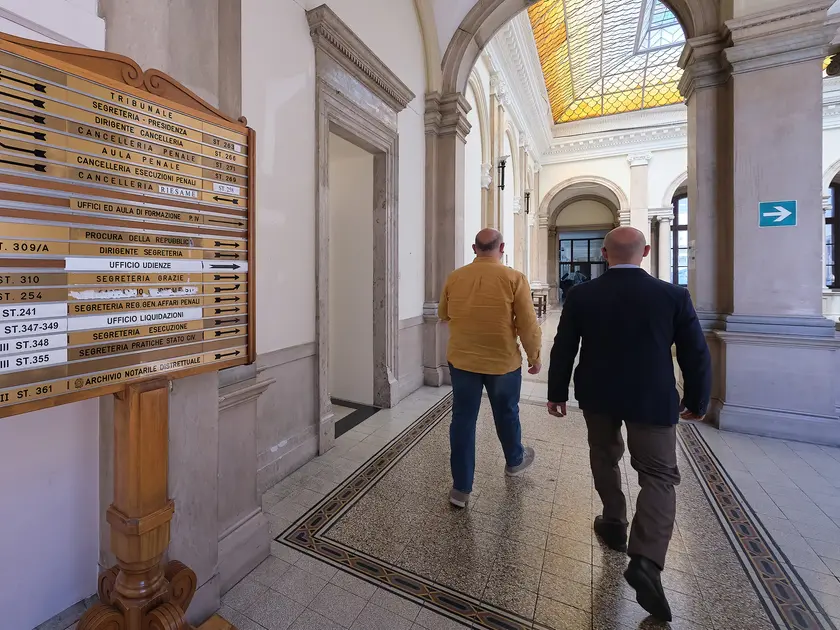 L’interno del tribunale di Trieste Foto Massimo Silvano
