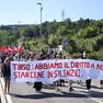 Il corteo di agosto scorso in sostegno ai lavoratori Tirso a Muggia