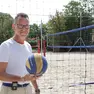 Pavel Vidoni testa i campi di beach volley (Lasorte)