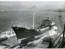 Il varo della nave Salaria