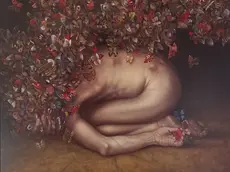 Tra le opere esposte “Farfalle” di David Dalla Venezia