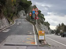 La strada che collega la Costiera a Santa Croce (foto Lasorte)