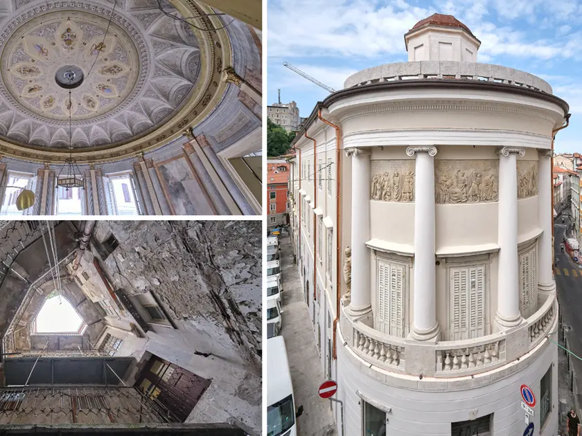 La facciata appena restaurata e gli interni da recuperare (fotoservizio Massimo Silvano)