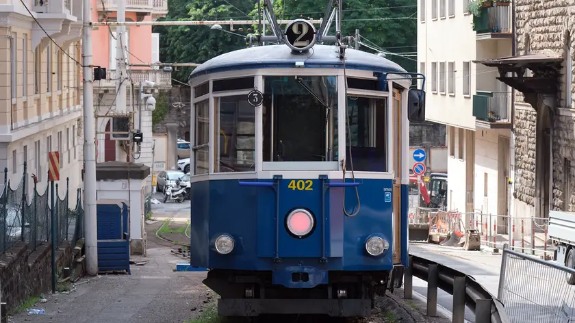 Il tram di Opicina si prepara alla ripartenza (foto Massimo Silvano)