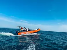 Il battello GcB174 di Circomare Grado intervenuto per primo
