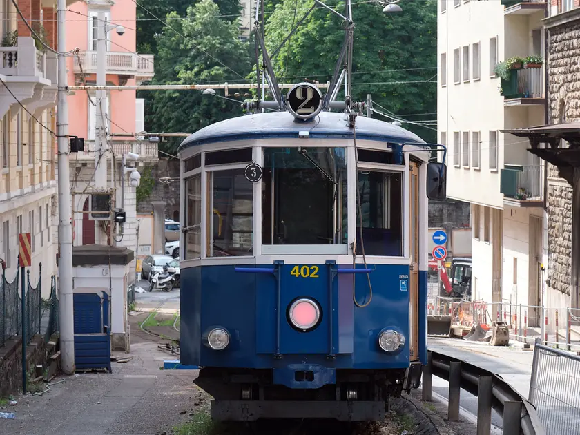 Il tram di Opicina si prepara alla ripartenza (foto Massimo Silvano)