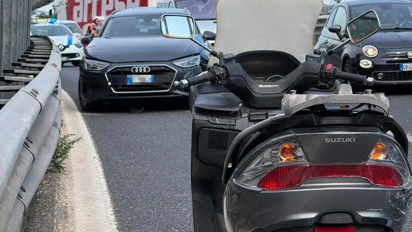 I due mezzi coinvolti nell'incidente. Foto Silvano
