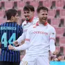 Christian D’Urso esulta con la maglia della Triestina (foto Andrea Lasorte)