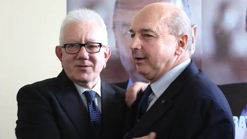 Il sindaco Roberto Dipiazza assieme a Giorgio Rossi (foto archivio Lasorte)