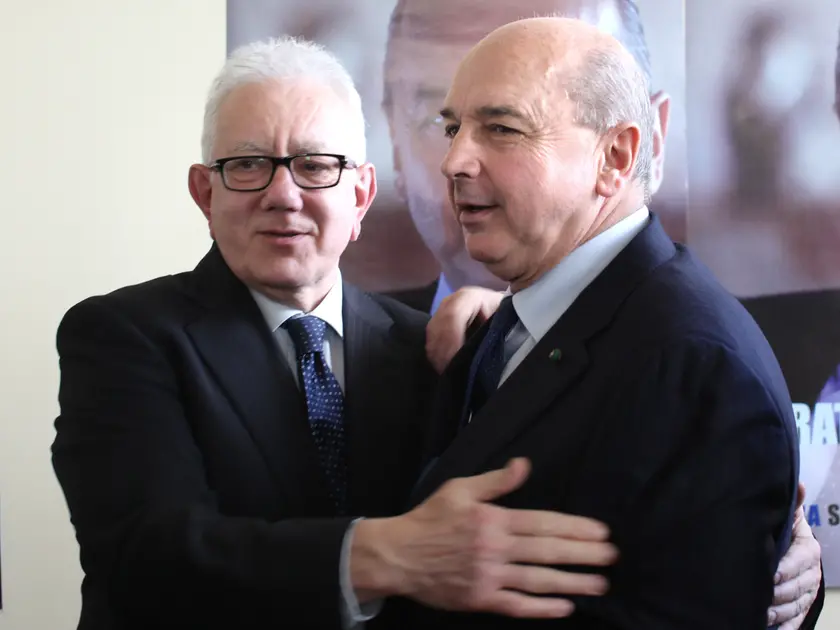 Il sindaco Roberto Dipiazza assieme a Giorgio Rossi (foto archivio Lasorte)