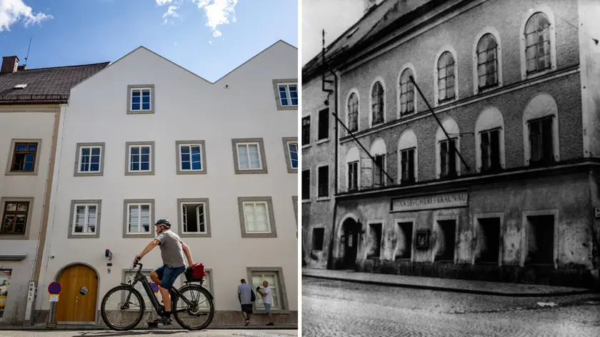 La casa natale di Hitler a Braunau trasformata all’inaugurazione e nelle foto d’epoca