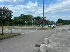 L’area di avvio del cantiere al centro commerciale