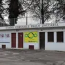 L’ingresso dello stadio Zaccaria (foto Lasorte)