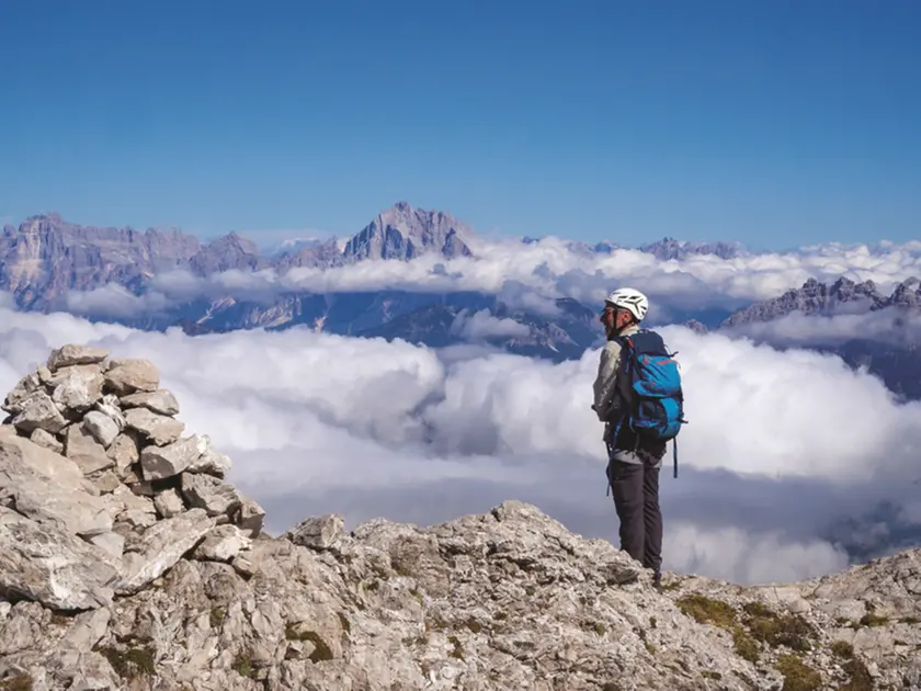 Panorama sulla cima della Schiara