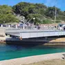 Il ponte girevole rotto a Lussinpiccolo (foto dal profilo social di Ana Kucic).
