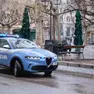 Polizia in piazza Garibaldi a Trieste (foto archivio Silvano)