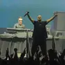 Gli Eiffel 65 sul palco di piazza Unità. Foto Bruni
